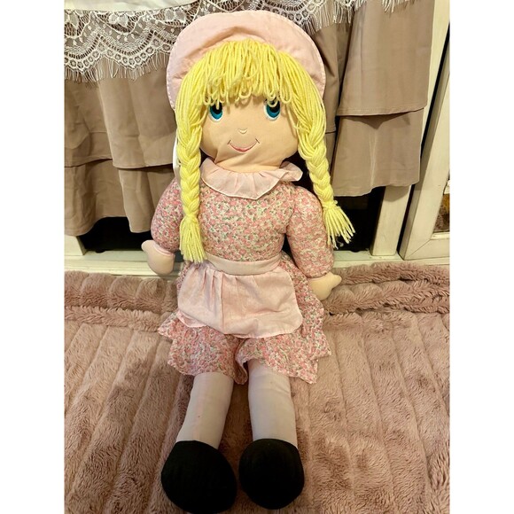 Vintage 29 inch Cloth Cuddle doll - Picture 1 of 4
